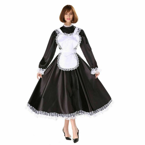 Sissy maid satin dress - maid,