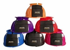 Gallop Equestrian Double Taped Pvc Ribbed Over Reach Boots