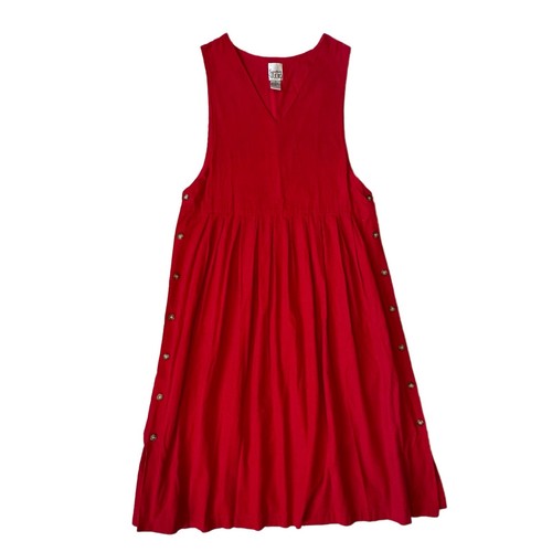 Vtg 90s red - red, corduroy