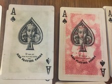 KEM Vintage Cameo Twin Deck Complete No Date Ace Of Spades??