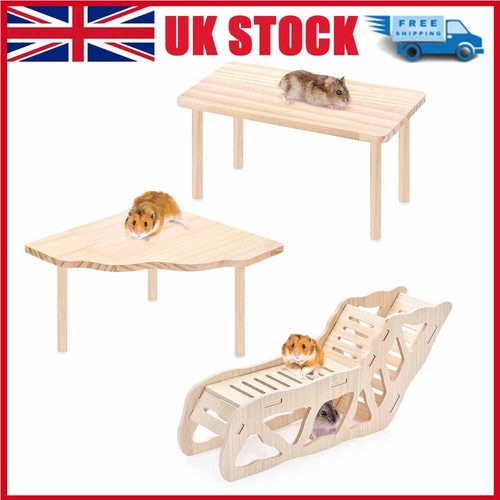 3pcs natural wooden hamster - 3pcs,