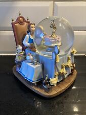 RARE Disney Beauty and the Beast Plates ‘Be Our Guest’ Musical Snow Globe
