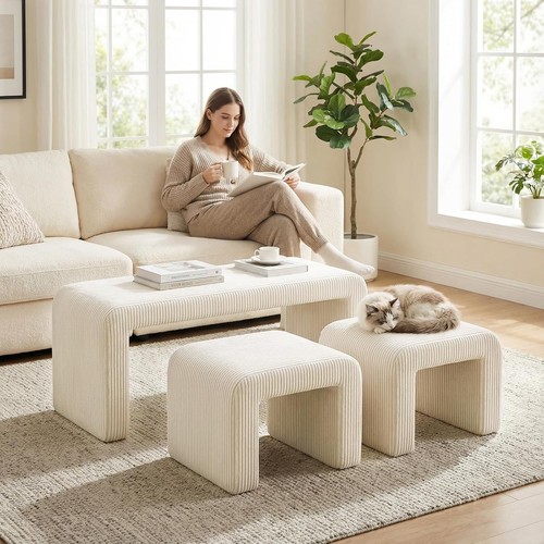 Bench upholstered set 3 - bench,