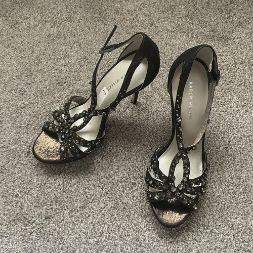 Karen millen black leather - black,