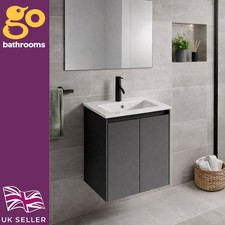 500mm Matt Grey Wall Hung