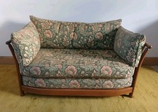 Ercol Renaissance Two seater low back settee sofa Golden Dawn Frame GD