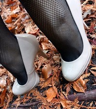 High Heel Stiletto Shoes Womens UK Size 5 Shiny Patent Beige Nude