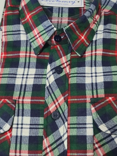 Mens boys check shirt thick - shirt,