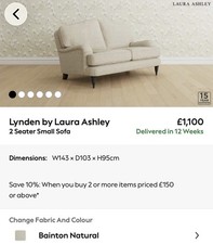 laura ashley lynden Small sofa
