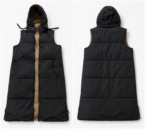 Zara reversible hooded puffer - hooded,