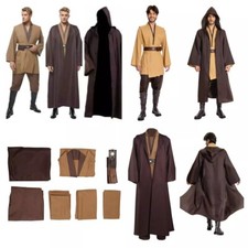 Star Wars Jedi /Anakin skywalker/ Cosplay Brown FullSet Halloween Party Costume