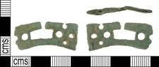 Roman Open work folding knife handle or mount. Recorded Find. See Photos