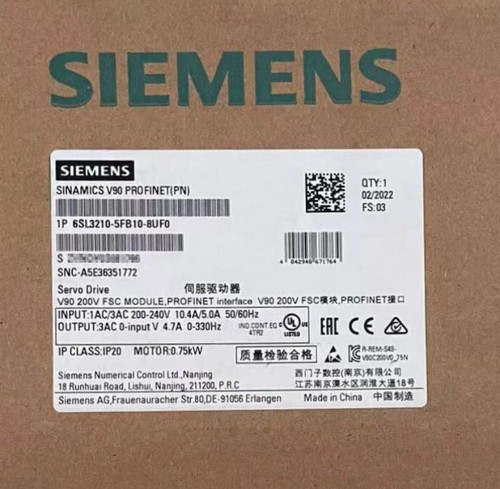 6sl3210 5fb10 8uf0 1pcs - 6sl3210-5fb10-8uf0,