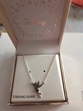 Silver Disney Tinkerbell Necklace F.hinds Jewellery Worn But Very Good Condition