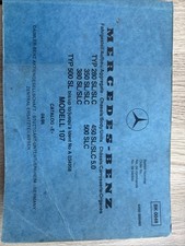 Mercedes-Benz Parts Catalogue 04/86 Typ 280sl ,350sl,380sl,450sl,500slc
