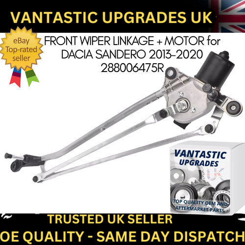 Front wiper linkage motor - front,