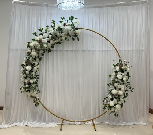 White wedding backdrop decor - white,
