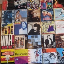 Joblot of 90+ 7" Records 80's