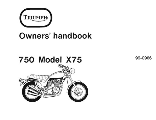 Triumph owners manual book - owners,