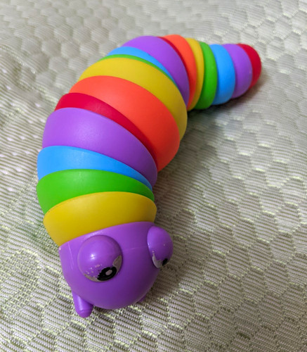 Rainbow caterpillar worm - caterpillar/worm, twist