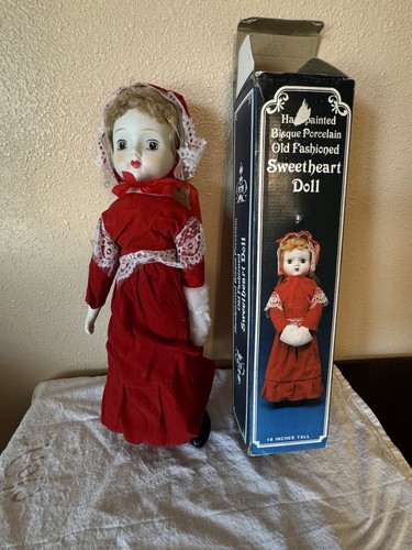 Hand painted bisque old - painted,