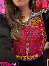 Vintage heavily embroidered beaded Afghan Kuchi dress