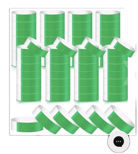 800 pcs paper wristbands neon - 800,