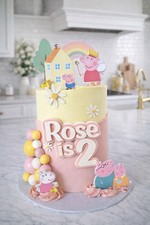 Peppa pig cake topper bundle - pig,