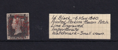 1840 penny black - gb,