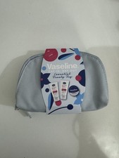 Vaseline Day In Day Out Hand & Lip Care Essentials Beauty Bag 3pc Gift Set - New