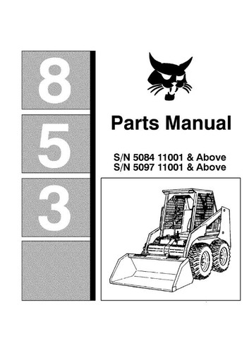 Bobcat 853 parts manual - 853,