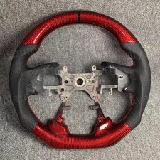Red carbon fiber steering - red,