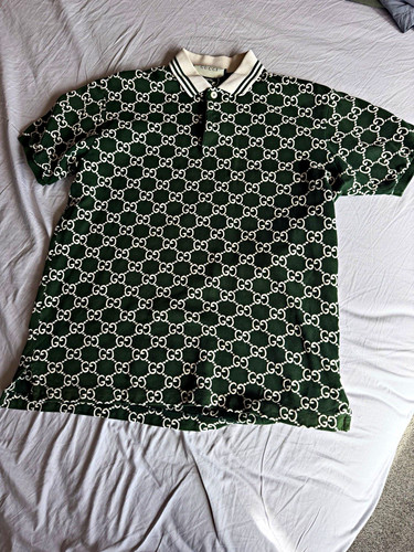 Gucci green logo print - gg,