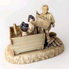 Vintage Japanese Celluloid Bathing Scene