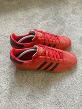 ADIDAS Milano Originals Men’s Terrace Trainers, Red/Black - Size 7