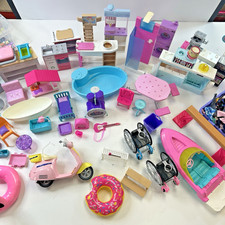 Huge Joblot Bundle of Barbie Furniture, Clothing & Accessories #232
