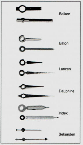 Omega hands needles 550 - needles, 552