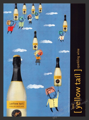Yellow tail sparkling wine - wine, sky