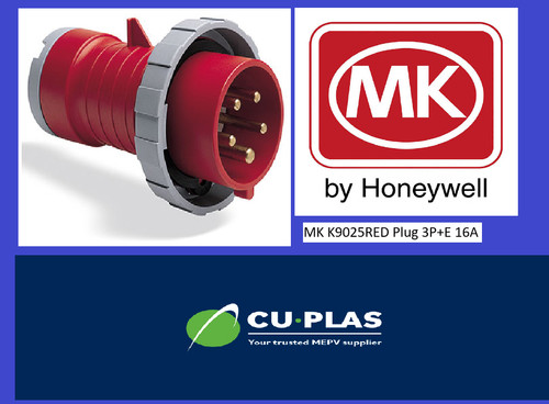 K9025red plug e 16a - 3p+e,