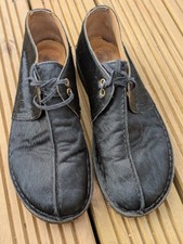 Clarks Original Mens  DESERT TREK MILK *BLACK PONY HAIR * UK 9