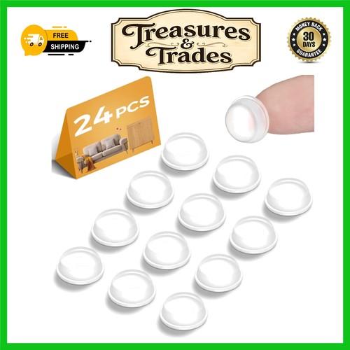 Clear silicone door stop - clear,