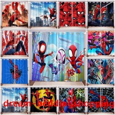 Boys Marvel Spider Man Curtains Thick Blackout Curtains Thermal Ring Top Eyelet