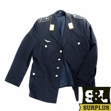Army surplus uniform jacket of the German airforce luftwaffe in BLUE