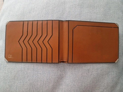 Valextra brown leather bifold - brown,
