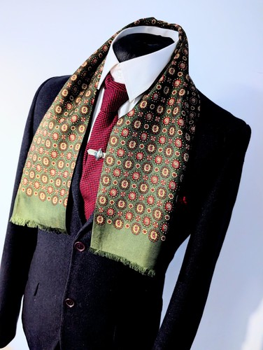 Men vintage paisley green - men's,
