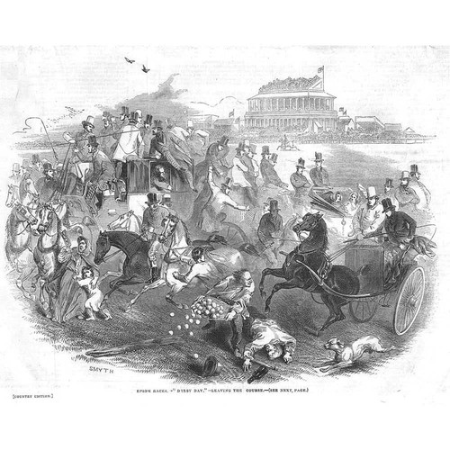 Epsom horse races leaving the - races,,