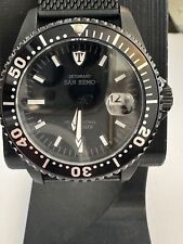 Detomaso San Remo Professional Black With Milanese Strap, Sapphire, Auto A+