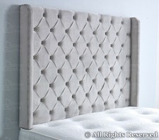 HEADBOARD CHESTERFIELD WINGED