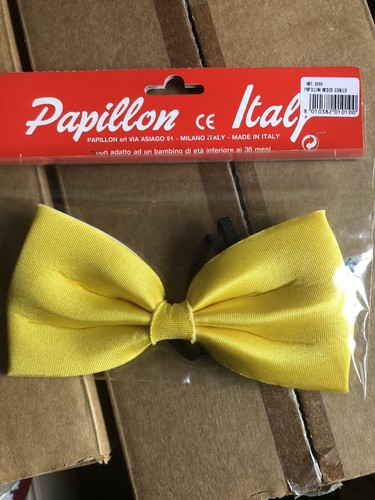 Yellow bow tie - yellow, adult