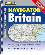 Philip's Navigator Britain Easy-Use Format: Spiral by Philip's Maps Book The